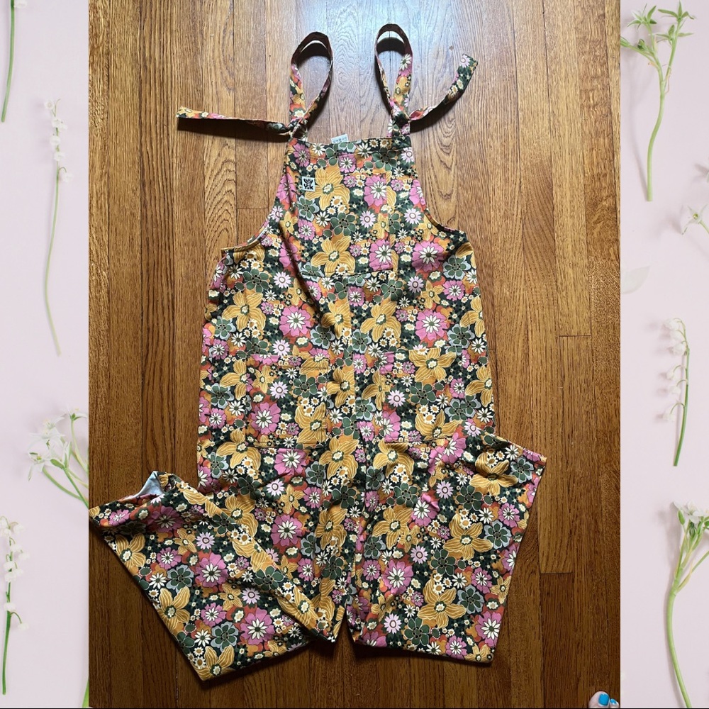 Lucy & Yak Original Dungaree Floral Overalls